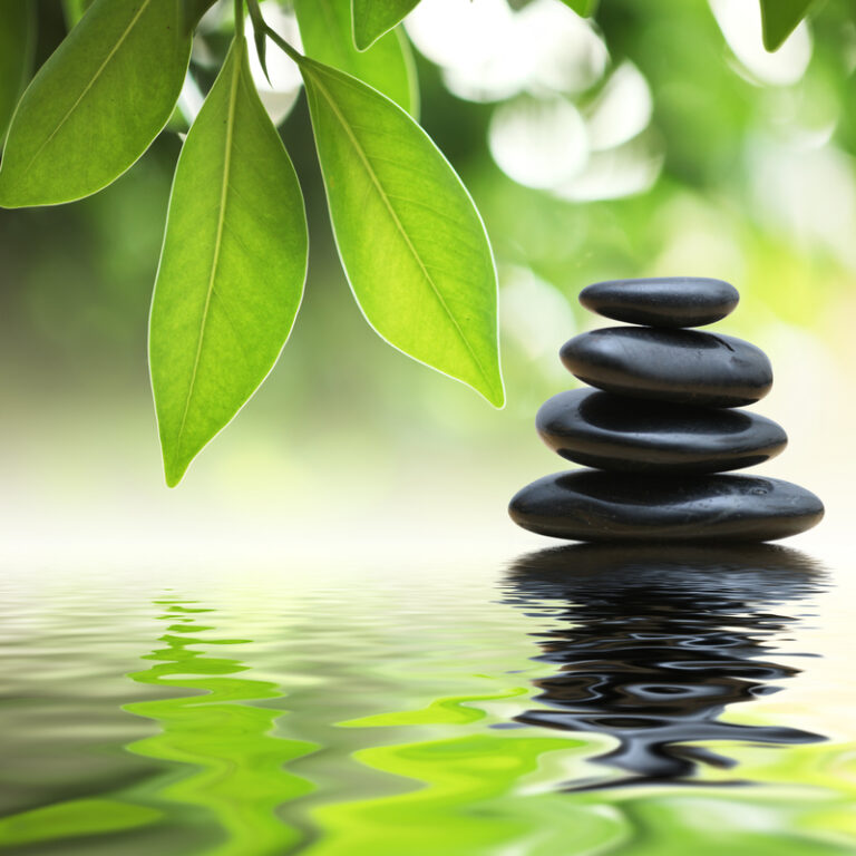 Die Ruhe und Schönheit der Zen-Philosophie auf Leinwand